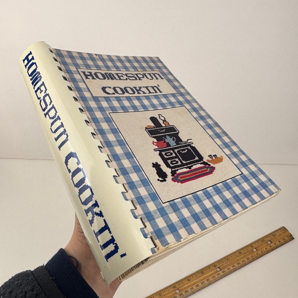 Vtg‎ Softcover Book Homespun Cookin Cookbook North Carolina Eastern Star READ